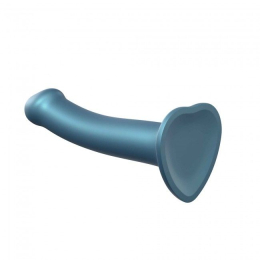 Насадка для страпону Strap-On-Me Mono Density Dildo M Blue, діам. 3,3 см, одношаровий силікон, гнучк - - фото №2