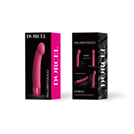 Вібратор Dorcel Real Vibration M Magenta 2.0, діаметр 3,7см, перезаряджається, для точки G - фото №4