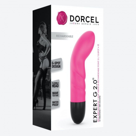 Вібратор Dorcel Expert G 2.0 Magenta для точки G, що перезаряджається - фото №3