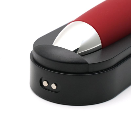 Кліторальний вібратор KISTOY C-King Red, з двома дод. насадками, потужна прицільна стимуляція №7