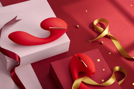 Вакуумний вібратор KISTOY Tina з підігрівом, вагінально-кліторальний, діаметр 3,5см - фото №6