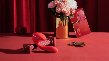 Вакуумний вібратор KISTOY Tina з підігрівом, вагінально-кліторальний, діаметр 3,5см - фото №9