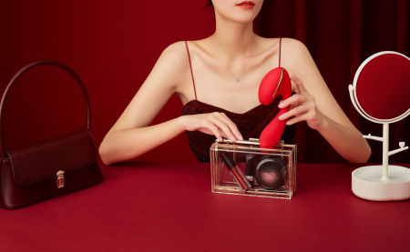 Вакуумний вібратор KISTOY Tina з підігрівом, вагінально-кліторальний, діаметр 3,5см - фото №8