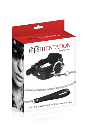 Нашийник з повідцем Fetish Tentation Ring and Leash 