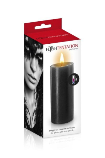 БДСМ-свічка низькотемпературна Fetish Tentation SM Low Temperature Candle Black - фото №2