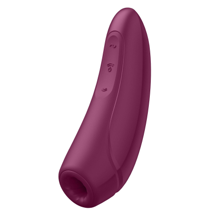 Вакуумний кліторальний стимулятор Satisfyer Curvy 1+ Rose Red з керуванням через інтернет - фото №5