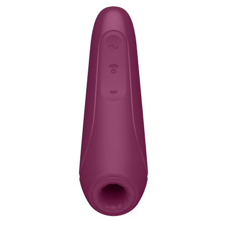 Вакуумний кліторальний стимулятор Satisfyer Curvy 1+ Rose Red з керуванням через інтернет - фото №4