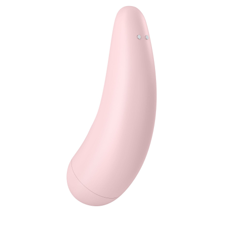 Вакуумний кліторальний стимулятор Satisfyer Curvy 2+ Pink з керуванням через інтернет - фото №2