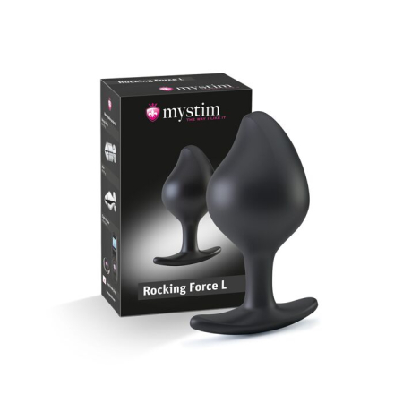Силіконова анальна пробка Mystim Rocking Force L для електростимулятора, діаметр 4,7 см - фото №6