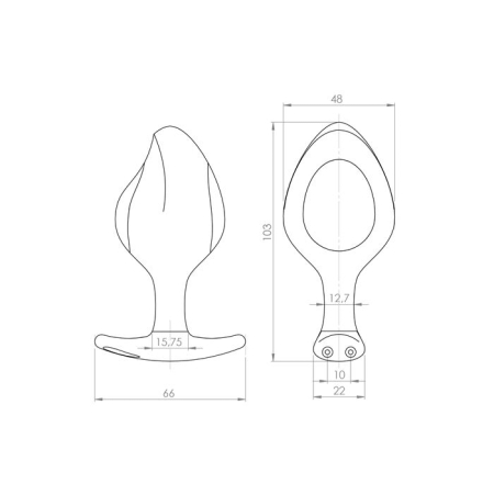 Силіконова анальна пробка Mystim Rocking Force L для електростимулятора, діаметр 4,7 см - фото №5