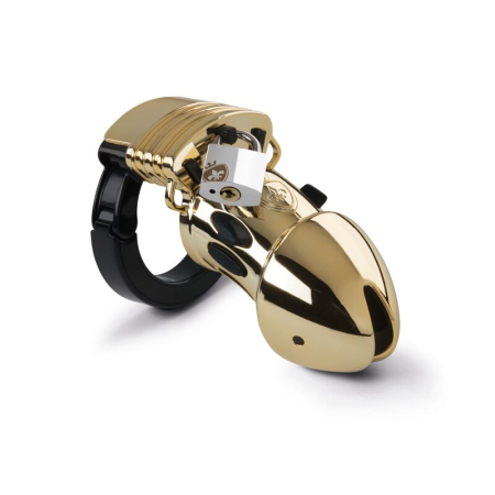 Клітка для члена з електростимуляцією Mystim Pubic Enemy No 1 - Gold Edition - фото