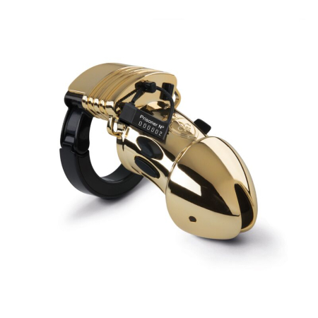 Клітка для члена з електростимуляцією Mystim Pubic Enemy No 1 - Gold Edition - фото №2