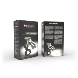 Клітка для члена з електростимуляцією Mystim Pubic Enemy No 3 - with Ball Squeezer - - фото №11