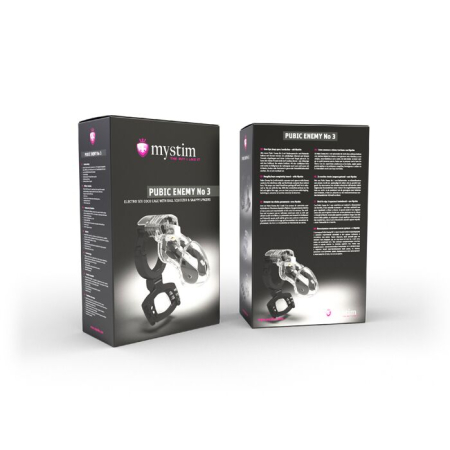 Клітка для члена з електростимуляцією Mystim Pubic Enemy No 3 - with Ball Squeezer - фото №11