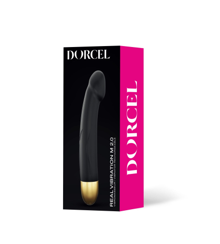 Вібратор Dorcel Real Vibration M Gold 2.0, діаметр 3,7см, перезаряджається, для точки G - фото №4