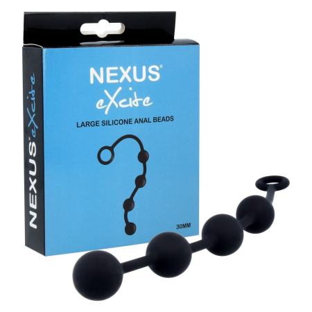 Анальні кульки Nexus Excite Large Anal Beads, силікон, макс. діаметр 3 см - фото №3