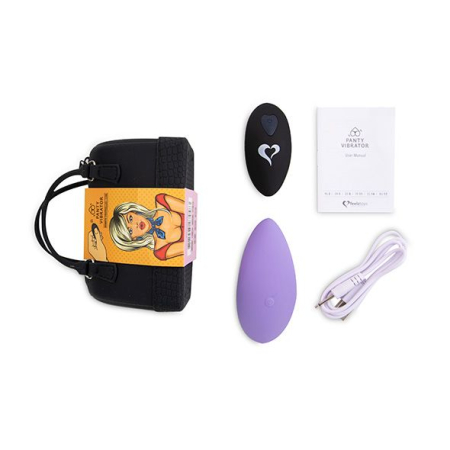 Вібратор в трусики FeelzToys Panty Vibrator Purple з пультом ДК, 6 режимів роботи, сумочка-чохол - фото №6