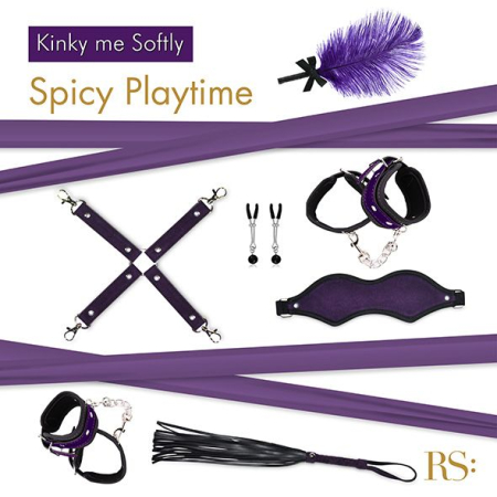 Подарунковий набір для BDSM RIANNE S — Kinky Me Softly Purple: 8 предметів для задоволення - фото №2