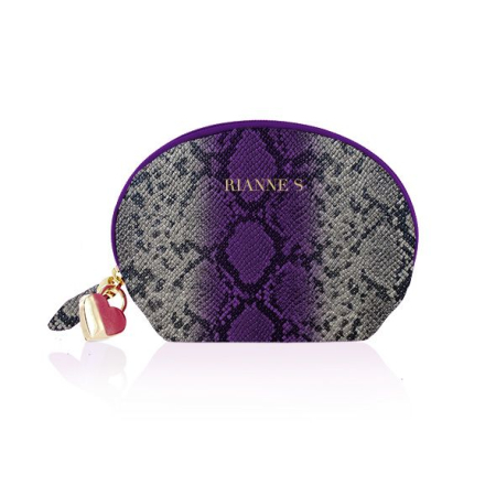 Вібратор для точки G Rianne S: Boa Mini Purple, 10 режимів роботи, медичний силікон, косметичка-чохо - фото №3