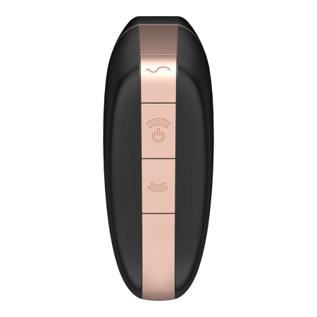 Вакуумний кліторальний стимулятор Satisfyer Love Triangle Black з керуванням через інтернет - фото №5