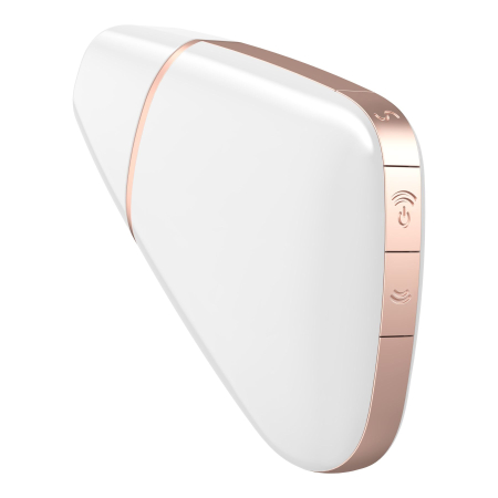 Вакуумний кліторальний стимулятор Satisfyer Love Triangle White з керуванням через інтернет №4