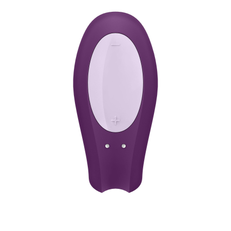Смарт-вібратор для пар Satisfyer Double Joy Violet із широким кліторальним стимулятором - фото №3