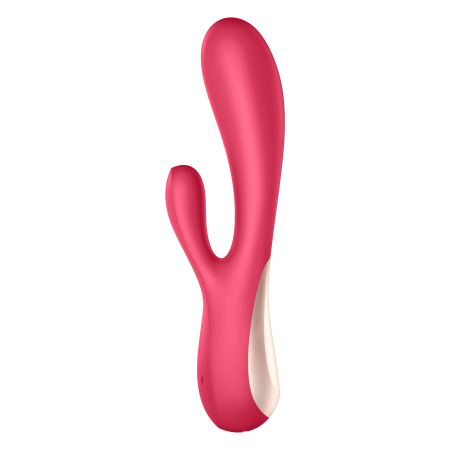 Смарт вібратор-кролик Satisfyer Mono Flex Red, 2 мотори, керування через інтернет - фото №3