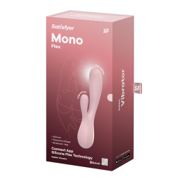 Смарт вібратор-кролик Satisfyer Mono Flex Mauve, 2 мотори, керування через інтернет - - фото №4