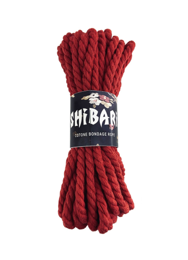 Бавовняна мотузка для шібарі Feral Feelings Shibari Rope, 8 м червона 