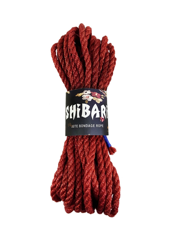 Джутова мотузка для шібарі Feral Feelings Shibari Rope, 8 м червона 