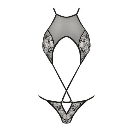 Ажурний боді Passion AZALIA BODY XXL/XXXL, black - фото №3