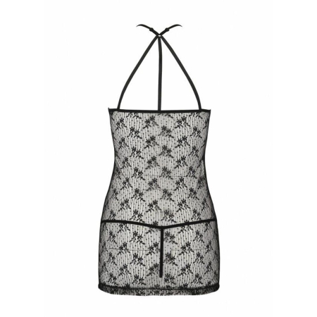 Напівпрозора сорочка Passion AZALIA CHEMISE S/M, black - фото №6