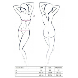 Еротичний комплект Passion AZALIA SET XXL/XXXL, black - - фото №7