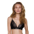 Еластичний топ з мереживом Passion PS001 TOP L, black - фото
