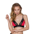 Еластичний топ з мереживом Passion PS001 TOP XL, red-black - фото