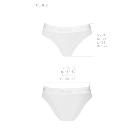 Трусики з прозорою вставкою Passion PS002 PANTIES S, white - фото №5