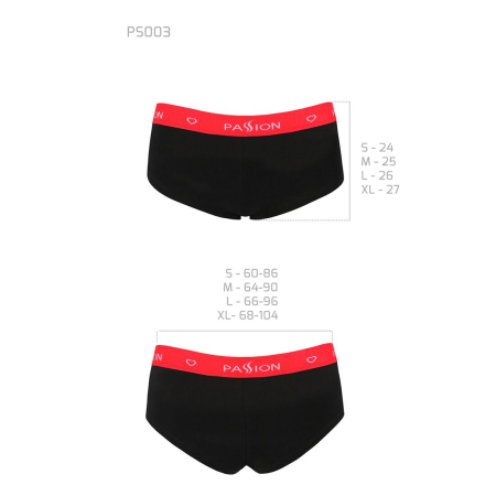 Трусики-шортики Passion PS003 PANTIES L, black - фото №6