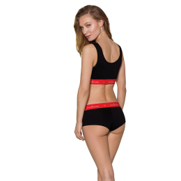 Спортивний топ на широких бретелях Passion PS003 TOP M, black - - фото №4