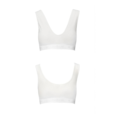 Спортивний топ з еластичної бавовни Passion PS005 TOP L, white №5
