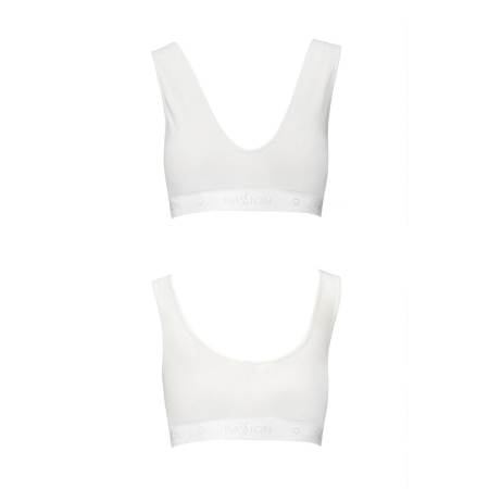 Спортивний топ з еластичної бавовни Passion PS005 TOP M, white - фото №5
