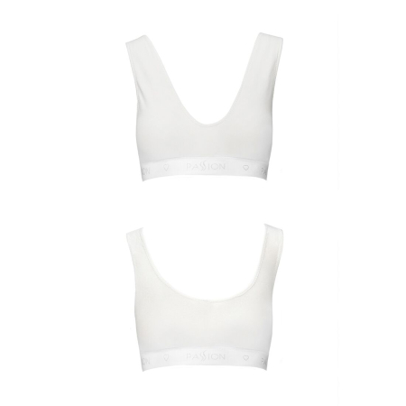 Спортивний топ з еластичної бавовни Passion PS005 TOP S, white - фото №5