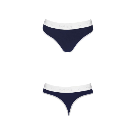 Спортивні трусики-стрінги Passion PS007 PANTIES L, navy blue - фото №5