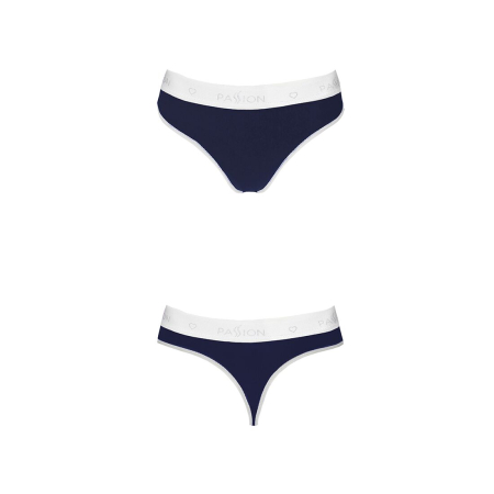 Спортивні трусики-стрінги Passion PS007 PANTIES M, navy blue - фото №5