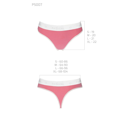 Спортивні трусики-стрінги Passion PS007 PANTIES M, pink - фото №5