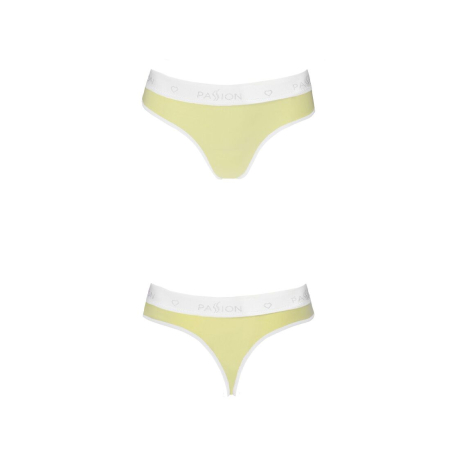 Спортивні трусики-стрінги Passion PS007 PANTIES L, yellow - фото №4