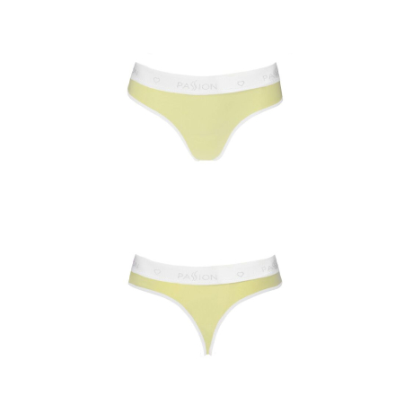Спортивні трусики-стрінги Passion PS007 PANTIES M, yellow - фото №4