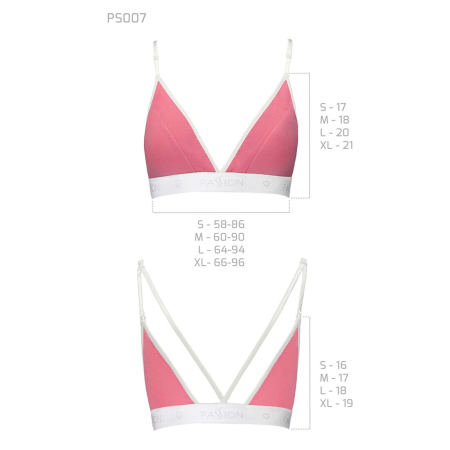 Спортивний топ з подвійними бретелями Passion PS007 TOP S, pink - фото №5