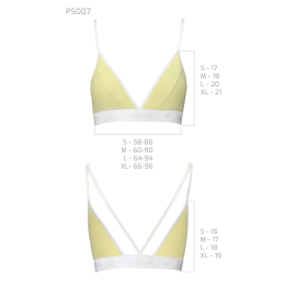 Спортивний топ з подвійними бретелями Passion PS007 TOP M, yellow - - фото №5