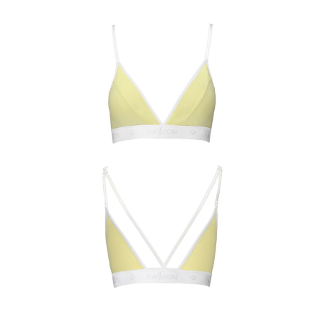 Спортивний топ з подвійними бретелями Passion PS007 TOP S, yellow - фото №4