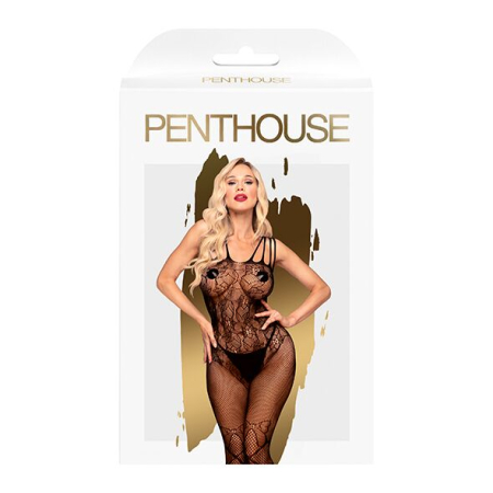 Бодістокінг з доступом до попки Penthouse - Dirty mind black S/L - фото №3